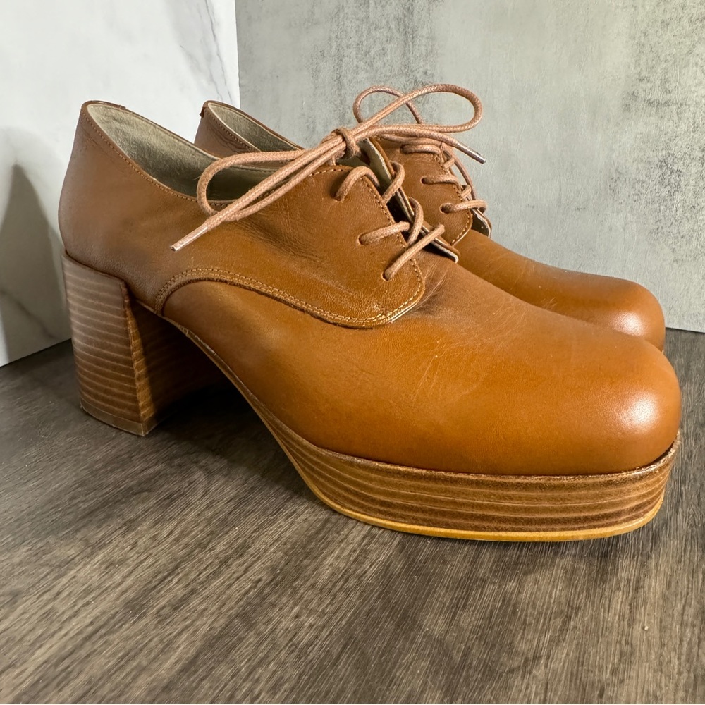 Intentionally Blank Albany Platform Oxford Tan Size 8